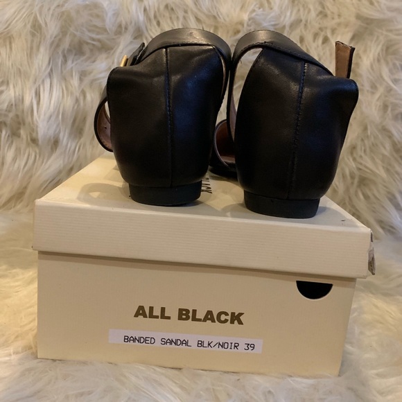 🆕NIB real leather Anthropologie buckle strap flat - Picture 4 of 8